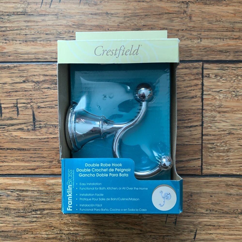 Polished Chrome Double Wall Hook